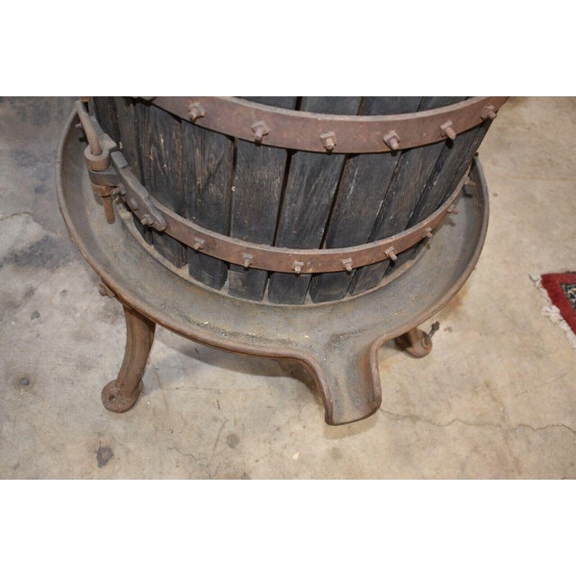 Large Mid 20th Century Grape Wine Press, Philadelphia Pa Chairish