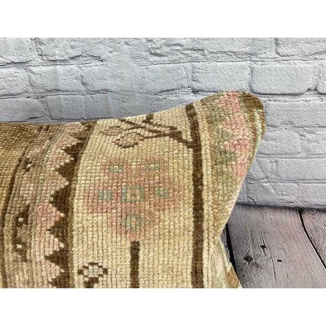 Turkish 16 x 24 Rug Pillow Sultanate Bliss Turkish Pillow Cushion Cover For Sale - Image 3 of 4