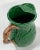 Vintage Majolica Style Green Leaf Motif Pitcher For Sale - Image 9 of 11