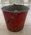 1950s Vintage Mid-Century Red Painted Fire Bucket For Sale - Image 5 of 9