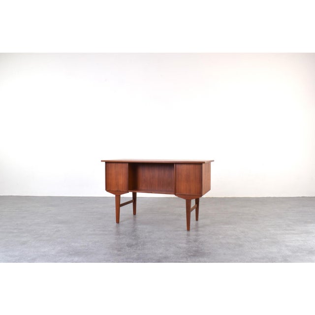 Wood Mid-Century Danish Teak Executive Desk, 1960s For Sale - Image 7 of 18