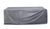 Sardinia Aluminum Frame Outdoor 74" Love Seat / Sofa - Gray Cushions For Sale - Image 13 of 18