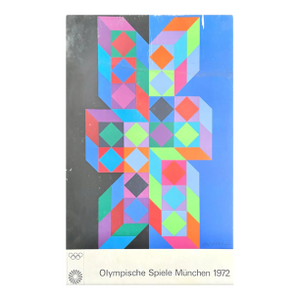 Victor Vasarely for the 1972 Munich Olympic Games Limited Edition Poster