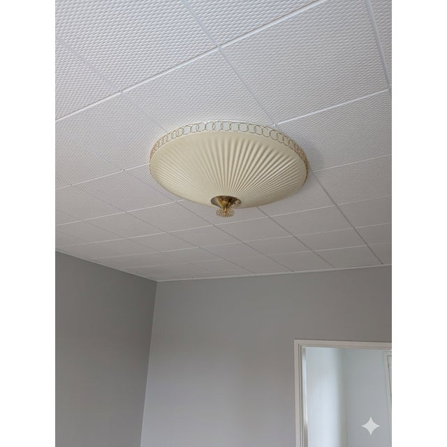 Large Flush Mount in the style of Paavo Tynell, 1950s For Sale - Image 10 of 18
