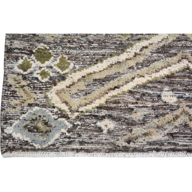 Moroccan Moroccan Sheba Hand Knotted Wool Rug, 8'x10'2'' For Sale - Image 3 of 6