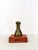 Metal Vintage Brass Pawn Bookend MCM Chess Decor Two Heavy Sculptures For Sale - Image 7 of 8