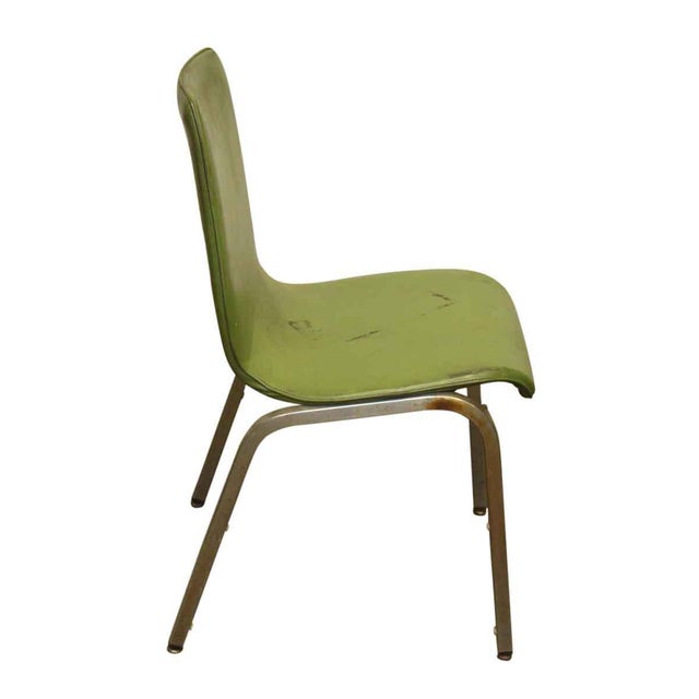 Vintage 1960s Green Vinyl Chair Chairish