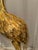 Gold Vintage Mid-Century Style Cast Aluminum Gilt Crane Sculptures - A Pair For Sale - Image 8 of 8