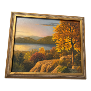 David Jermann Va Landscape Painting, Framed