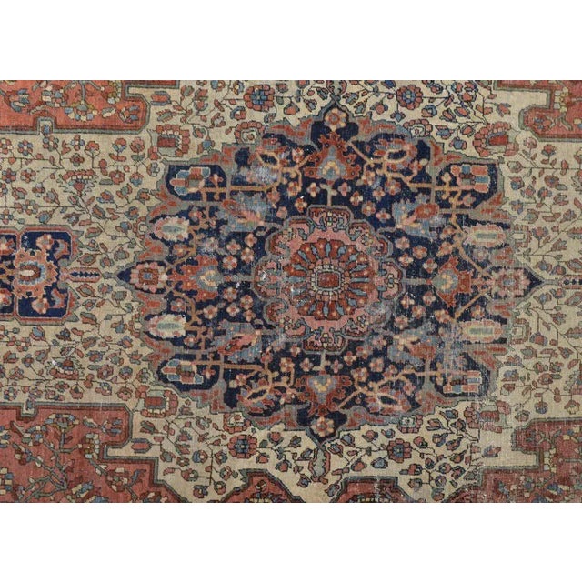 1910s Early 20th Century Sarouk Farahan Rug For Sale - Image 5 of 11