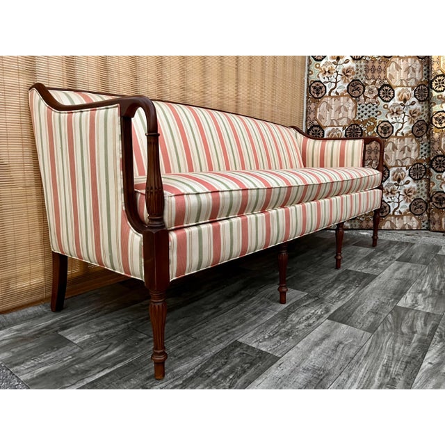 Ethan Allen 1970s Neoclassical Revival Style Ethan Allen Traditional Classics Sofa For Sale - Image 4 of 13