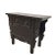 1900 - 1909 Early 20th Century Dark Brown Antique Coffer Table with Two Drawers For Sale - Image 5 of 10