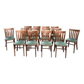 Bistro Chairs in Beech, Set of 14 For Sale