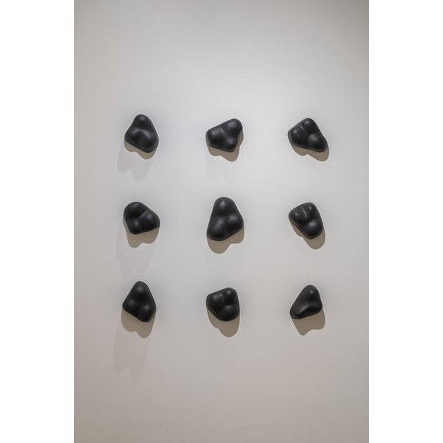 Echo 12, American Walnut and Oil, Sculpture by Camille De Prêtre Dimensions: W 85 x D 5 x H 85 cm. Materials: American...