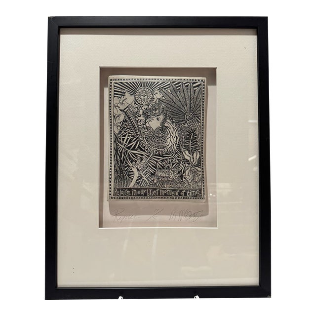 Marsha McCarthy Rejoice Signed Limited Edition 12/500 Drawings on Clay Framed For Sale