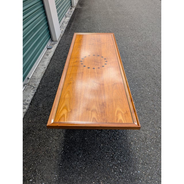 Drexel Declaration Walnut Coffee Table by Kipp Stewart & Stewart MacDougall 1960s For Sale - Image 18 of 18