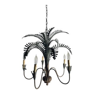 Mid 20th Century Mid Century Modern Palm Tree Chandelier For Sale