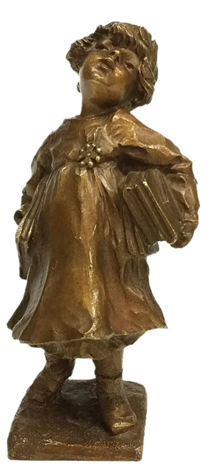 Small French Bronze Figurine by Lucien Alliot