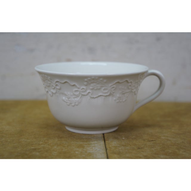 1992 Ralph Lauren Rl Polo Wedgwood Claire Plates Tea Cup Place Setting - 5pcs For Sale - Image 12 of 13
