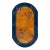 1920s Orange Floral Modern Antique Chinese Art Deco Carpet Oval Small Rug For Sale