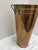 Vintage Solid Brass Umbrella Vessel or Waste Basket For Sale In Sacramento - Image 6 of 7