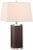 Modern 27 Inch H Leather Table Lamp in Brown - a Pair For Sale - Image 3 of 5