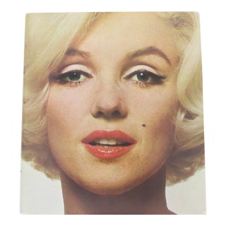 1973 Marilyn Biography Norman Mailer Monroe Raw Linen Hard Cover Coffee Table Book With Dust Jacket For Sale