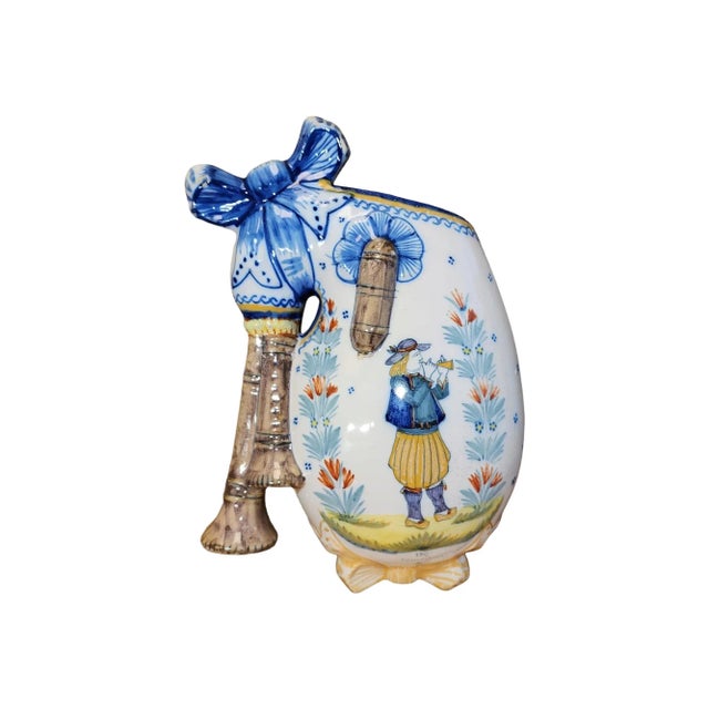 Early 1900s Early Quimper HR Henriot Wall Pocket For Sale In Atlanta - Image 6 of 6