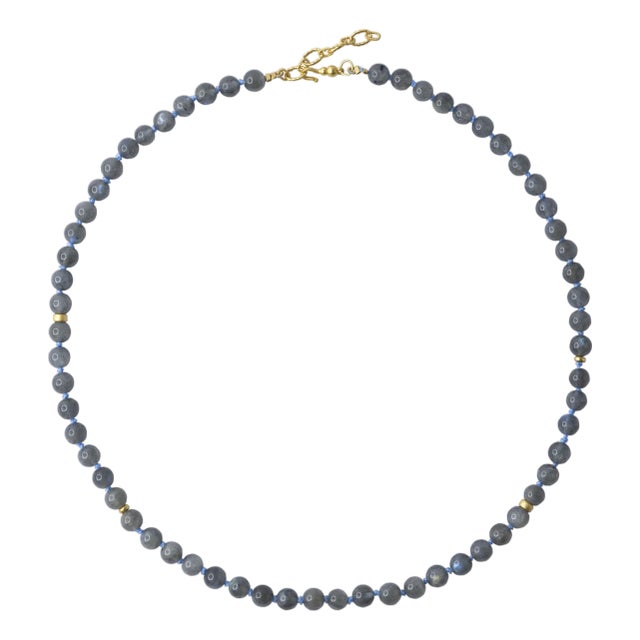 Translucent Gray Labradorite Necklace -by Bombyx House For Sale