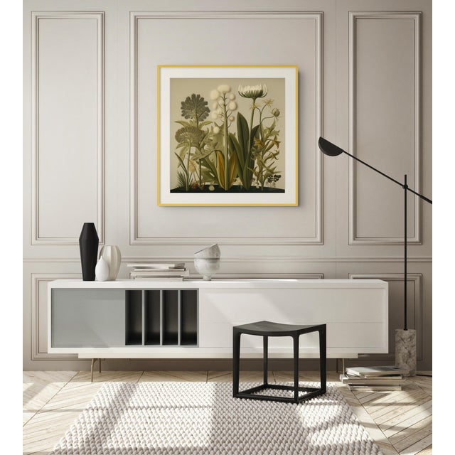 Contemporary Dark Green Antique Botanical Garden Study No. 15 - Natural History Fine Art Print For Sale - Image 3 of 3