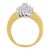 Elegant and timeless, this gorgeous 10K yellow gold diamond cocktail ring features 1.0 carat total weight of diamonds with...
