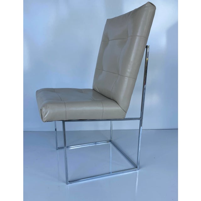 Vintage Midcentury Milo Baughman Dining Chairs - Set of 4 For Sale In Miami - Image 6 of 8