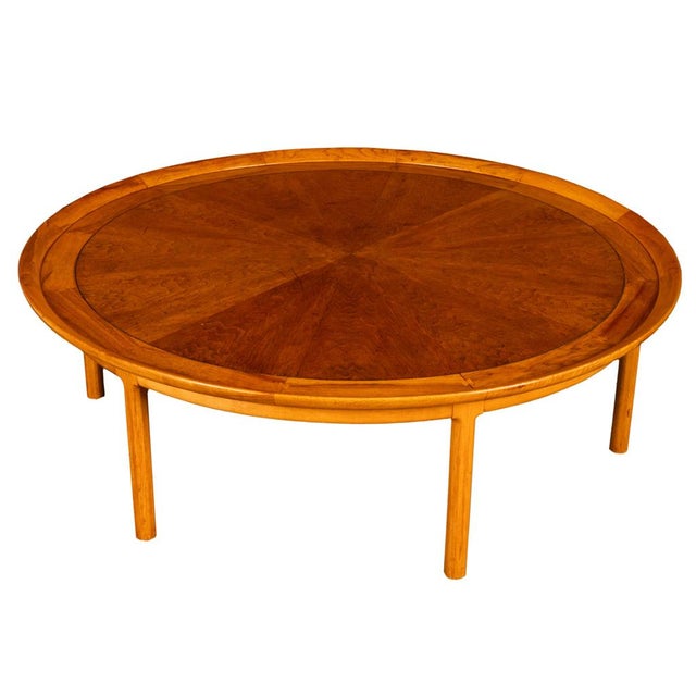 Wood American Mid Century Modern 54" Circular Coffee Table by Tomlinson Sophisticate, 1959 For Sale - Image 7 of 13