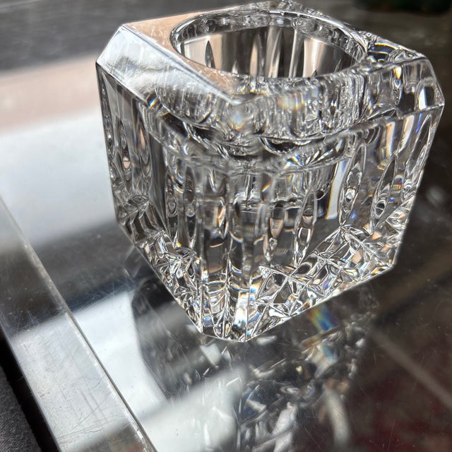 Square Crystal Lismore Votive by Waterford For Sale - Image 11 of 12