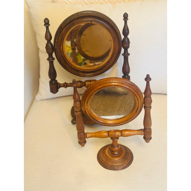 Victorian Antique Table Top Mirrors, a Set For Sale - Image 3 of 5