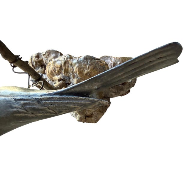 Wood carved Austrian Bird on tree fungus.
