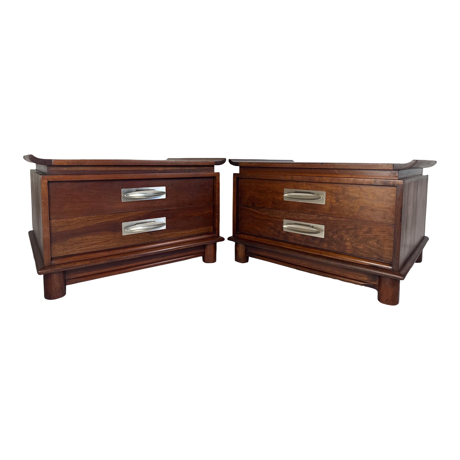 1950s Willett Cherry Nightstands a Pair Chairish