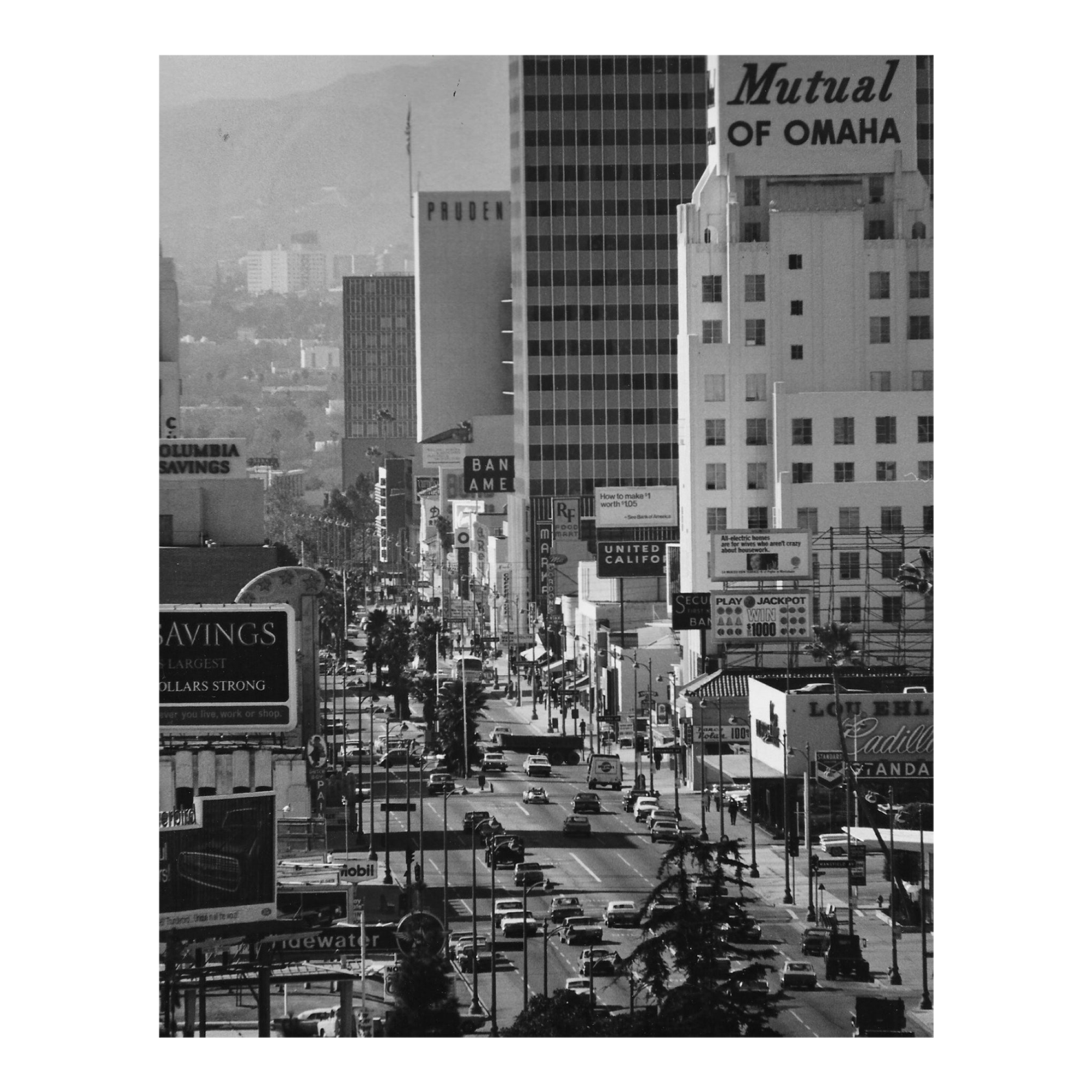1965 Wilshire Boulevard Los Angeles Photograph | Chairish