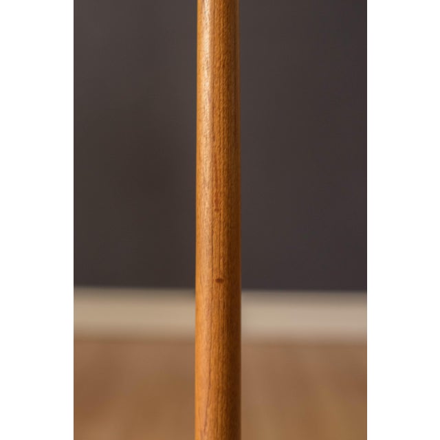 Vintage Scandinavian Teak Floor Lamp With Drum Shade For Sale - Image 14 of 17