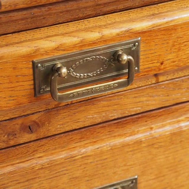 Metal Antique French Washstand with Chest of Drawers, Mirror and Marble Top For Sale - Image 7 of 18