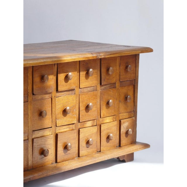 Small Vintage Apothecary Cabinet in Wood, 1960s For Sale - Image 9 of 12
