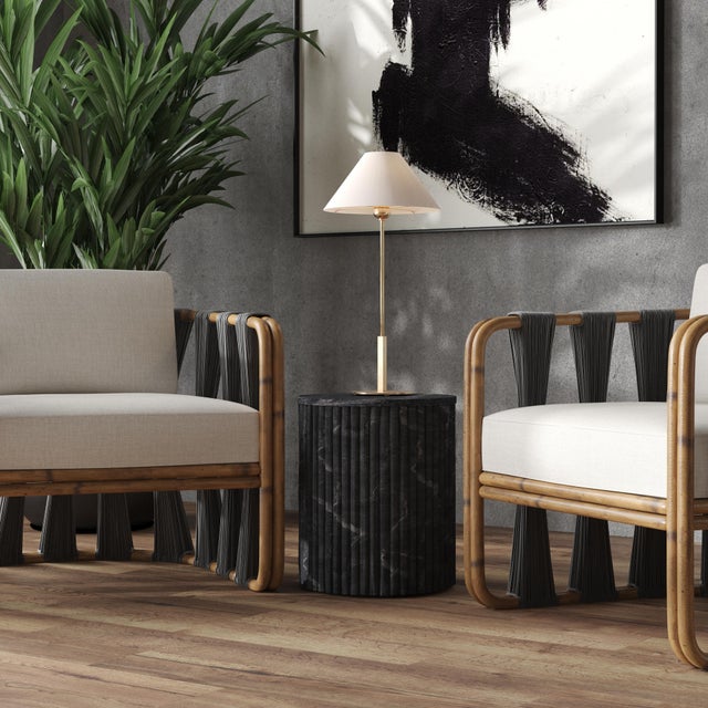 Elevate your living space with the Butler Specialty Company Sylvester marble side table. Discover the charm of this 18"...