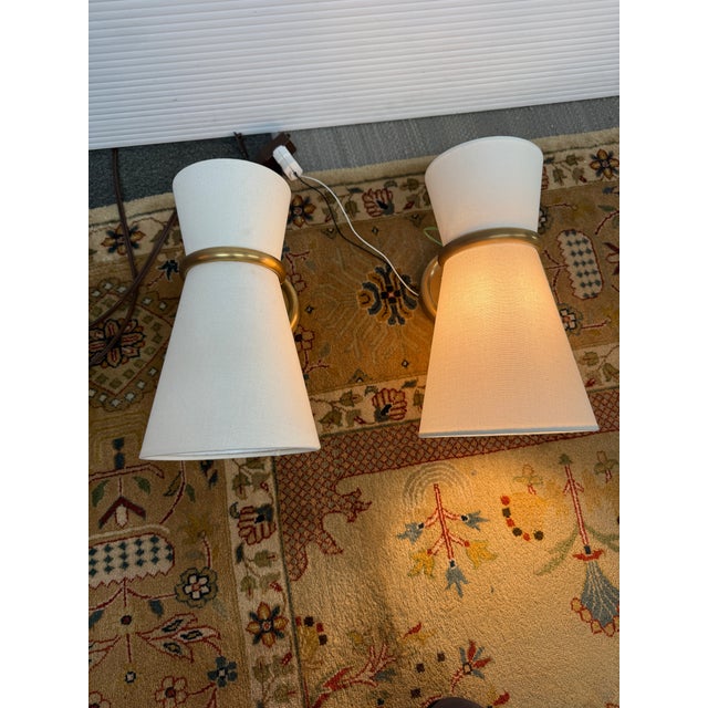 Contemporary Aerin Clarkson Wall Sconces, Pair For Sale - Image 3 of 12