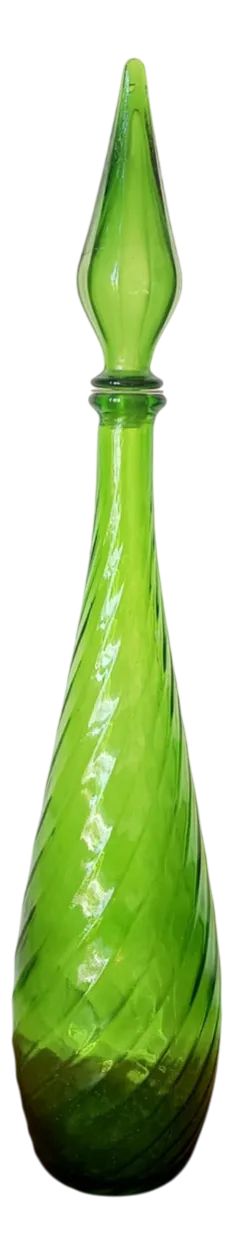 Large Vinntage Italian Glass Carafe from Empoli, 1970s
