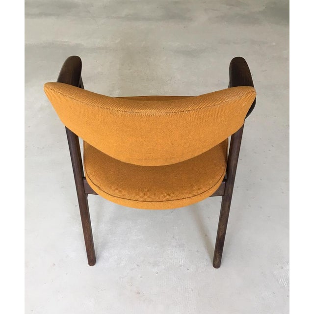 Høng Stolefabrik Danish Armchair in Tanned Oak by Erik Kirkegaard for Høng Stolefabrik, 1960s For Sale - Image 4 of 9