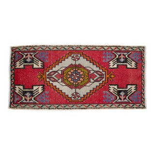 Hand Knotted Door Mat, Entryway Rug, Bath Mat, Kitchen Decor, Small Rug, Turkish Rug - 1'7" X 3'3" For Sale
