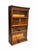 Antique Arts & Crafts Four Section Tiger Oak Lyre Carved Barrister Bookcase For Sale - Image 4 of 11
