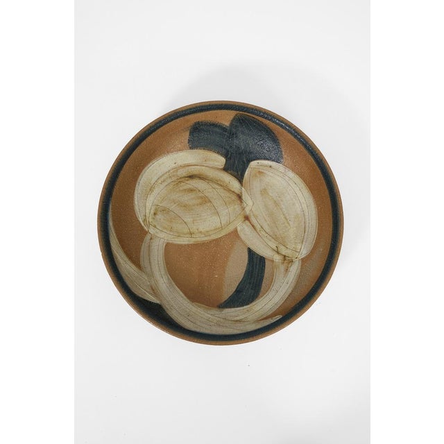 Organic Glazed Stoneware Bowl from Søholm, 1950s For Sale - Image 3 of 6
