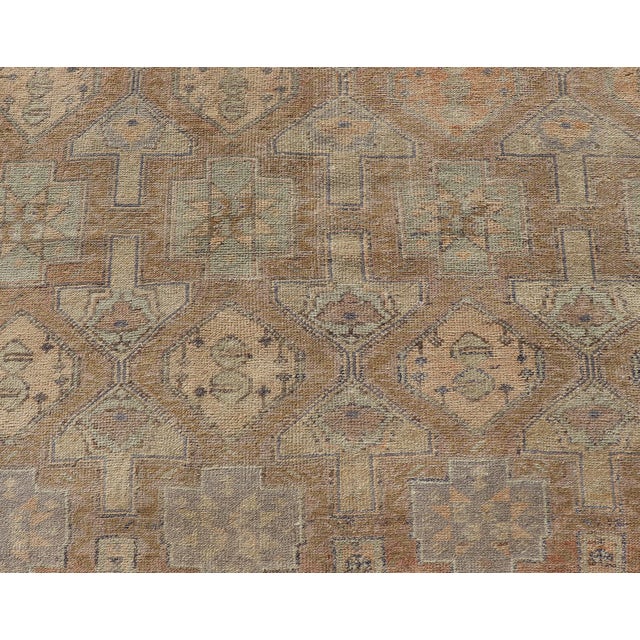 Antique Konya Rug With Soft Sand, Warm Beige, Pale Taupe, and Faded Clay For Sale - Image 9 of 12