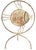 Unusual vintage fish sculpture featuring a handcrafted iron framework with expressive wavy fins, curved supports, and an...